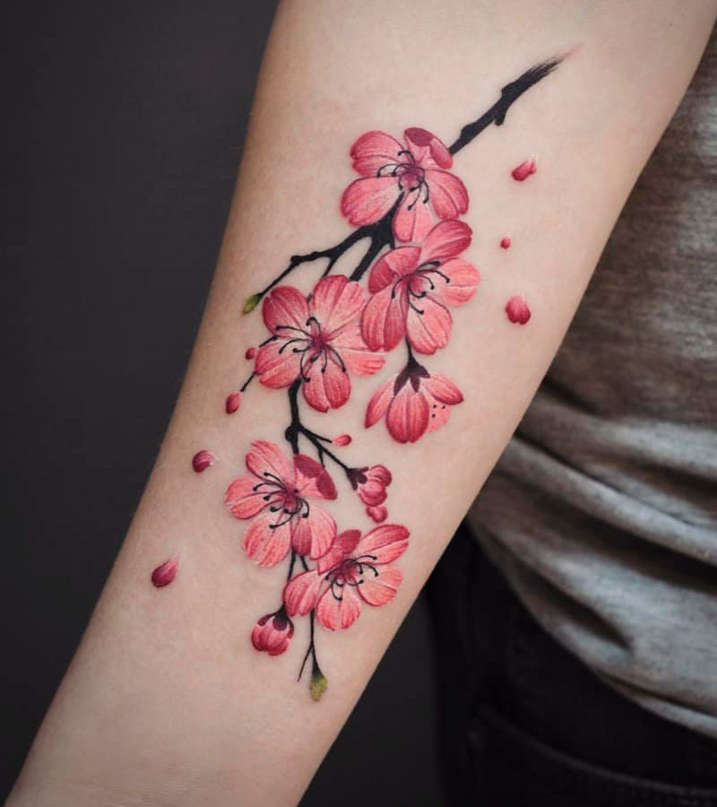 El significado de los tatuajes de flor de cerezo es tan hermoso que querrás  hacerte uno, Estilo de Vida Belleza