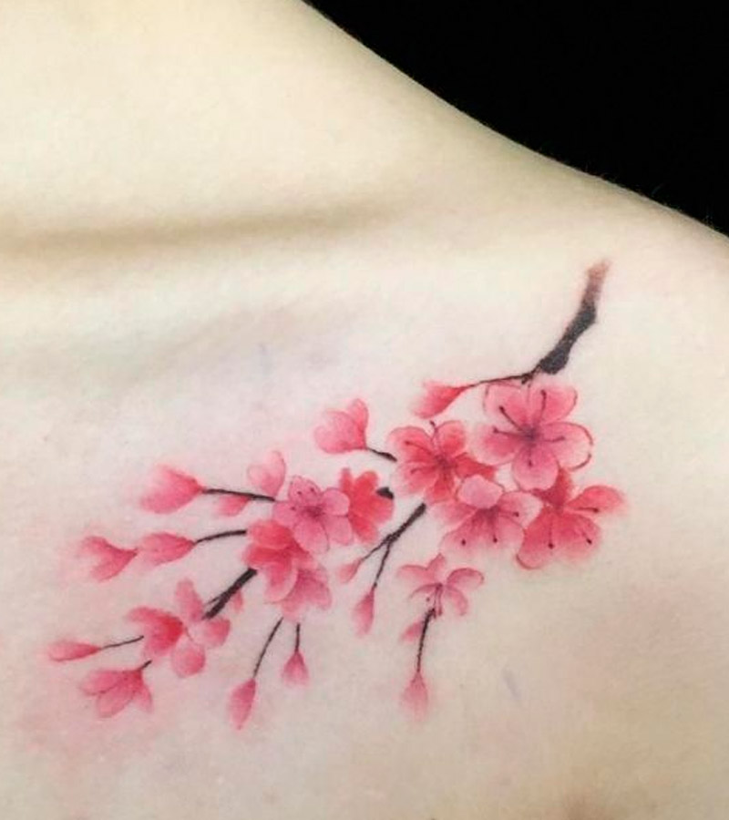 El significado de los tatuajes de flor de cerezo es tan hermoso que querrás  hacerte uno, Estilo de Vida Belleza